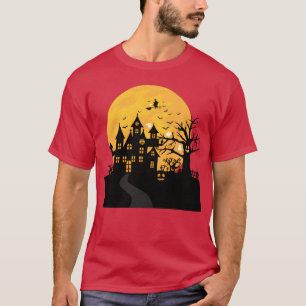 Camiseta asustado amigo de la casa de Halloween