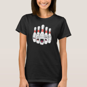Camiseta Asustado Bowling Pin Para Bowlers