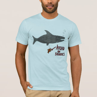 Camiseta Asustado de tiburones