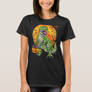 Camiseta Asustado Dinosaurio Halloween T Rex Skeleton Spook