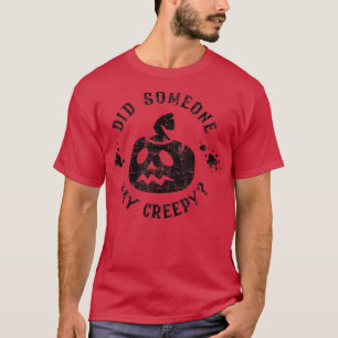 Camiseta Asustado Jack O Lantern Pumpkin dijo alguien en cr