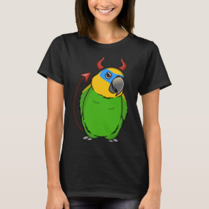 Camiseta Asustado loro de disfraces del diablo Naranja Amaz