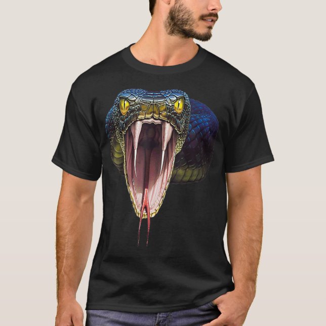 Camiseta Asustado regalo de disfraz de serpiente de mamba n (Anverso)
