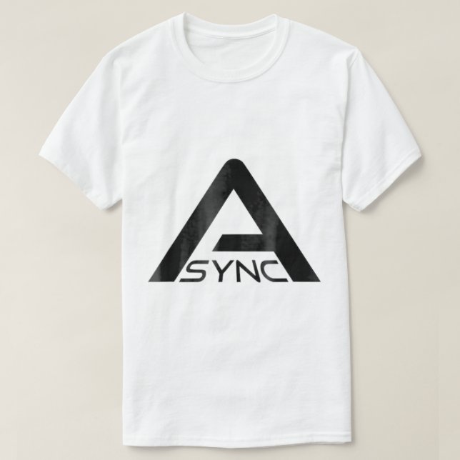 Camiseta ASYNC  Backrooms Pixels Research  (Diseño del anverso)