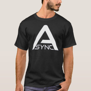 Camiseta ASYNC - Investigación de píxeles sobre el respaldo