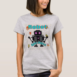 Camiseta Atacan con cortesía a un viejo robot clásico graci