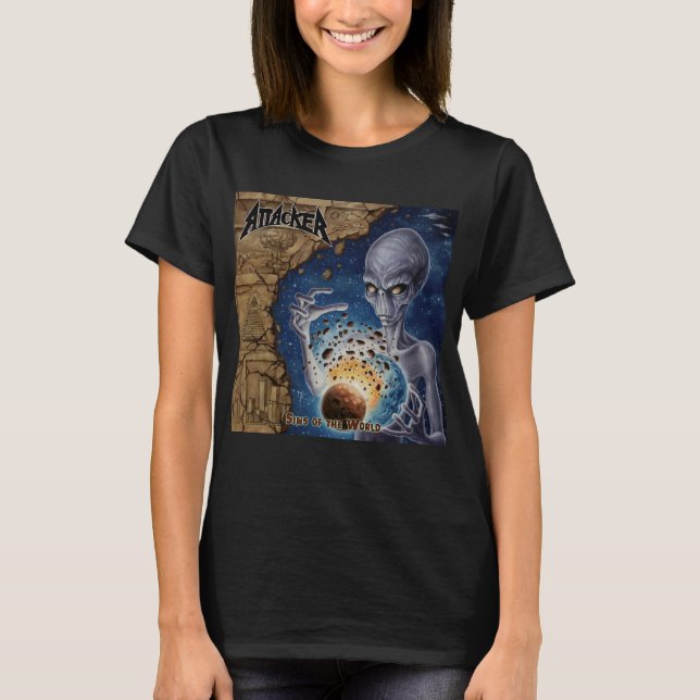 Camiseta Atacante - Sins of the World álbum 2016 (Anverso)