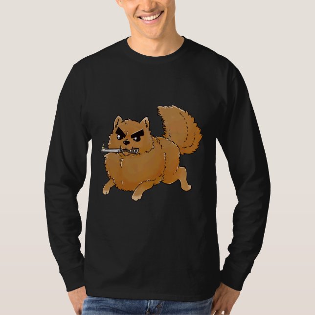 Camiseta Atacar a Pomeranian (Anverso)
