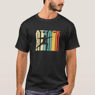 Camiseta Atacar el vintage del esgrimidor de cercas