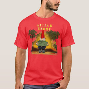 Camiseta Atacar Gnome w Claymore Grenade con fuego jungle X