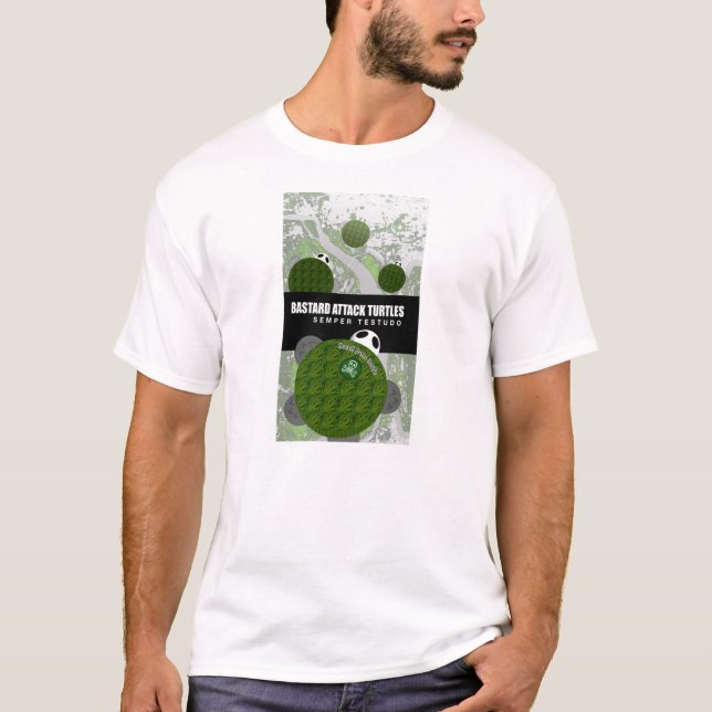 Camiseta Atacar tortugas (Anverso)