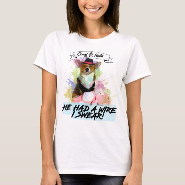 Camiseta atada con alambre mafia del peluche del (Anverso)