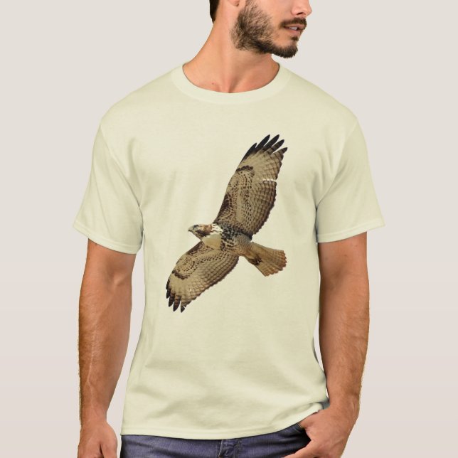 Camiseta atada rojo del halcón (Anverso)