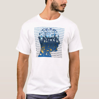 Camiseta Atado con alambre - blanco