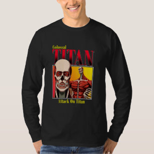 Camiseta Ataque a la temporada 4 de titanio degradado colos