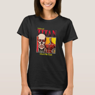 Camiseta Ataque a la temporada 4 de titanio degradado colos