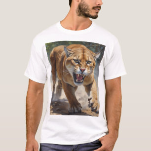 Camiseta Ataque a leones de la montaña