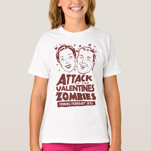 Camiseta Ataque a los zombis de San Valentín (Anverso)