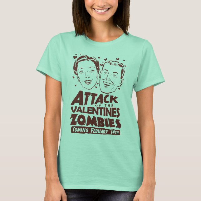 Camiseta Ataque a los zombis de San Valentín (Anverso)