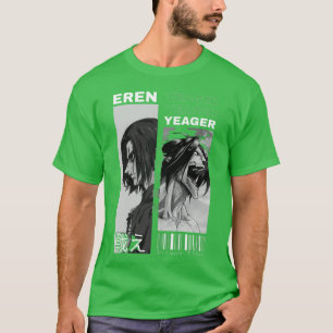 Camiseta Ataque a titán eren yeager ambas formas