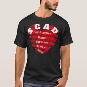 Camiseta Ataque cardíaco a sobrevivientes de SCAD luchadora