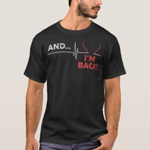Camiseta Ataque cardíaco Cirugía de corazón abierto Sobrevi