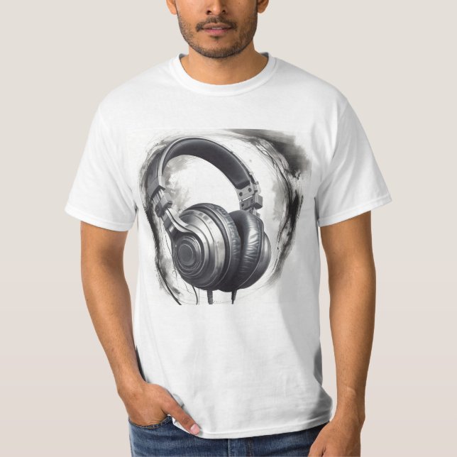 Camiseta Ataque de arte para auriculares (Anverso)