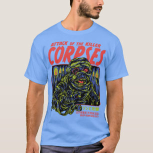 Camiseta Ataque de cadáveres asesinos espeluznante momia de