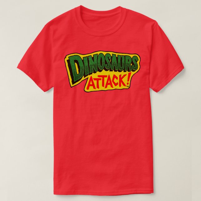 Camiseta Ataque de dinosaurios (Diseño del anverso)