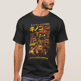 Camiseta Ataque de Kaiju de Hongo Gigante