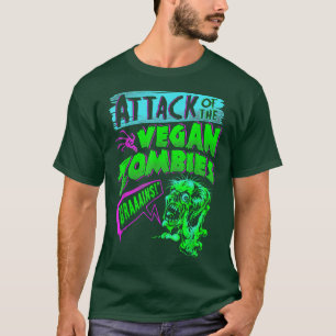 Camiseta Ataque de la Halloween vegetariana Vegan Zombies
