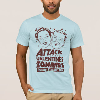 Camiseta Ataque de los zombis de las tarjetas del día de