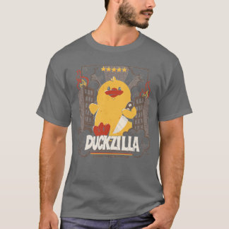 Camiseta Ataque de pato gracioso a Duckzilla por Tobe Fonse