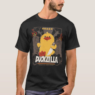 Camiseta Ataque de pato gracioso a Duckzilla por Tobe Fonse