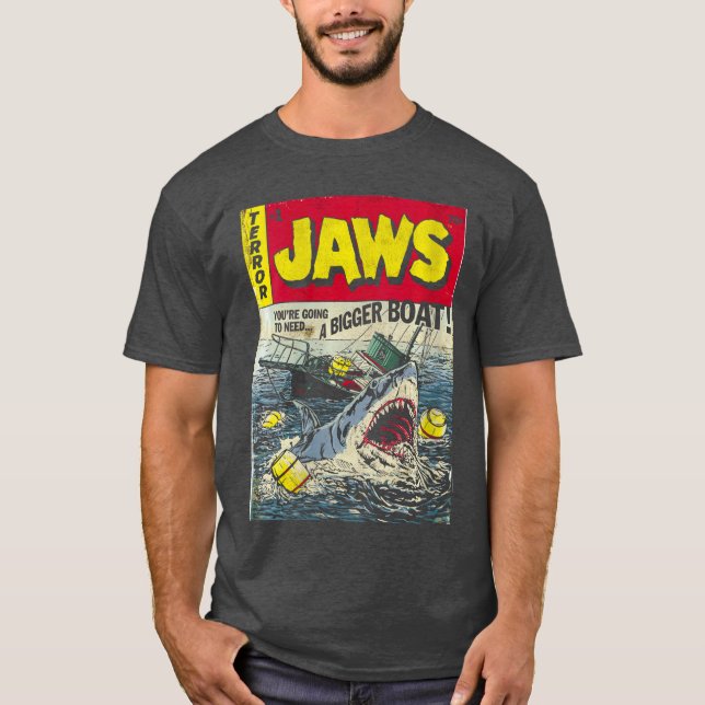 Camiseta Ataque de pulp de mandíbulas femeninas cubierta de (Anverso)
