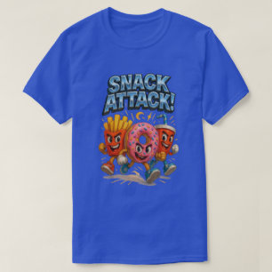 Camiseta Ataque de refrigerios a curioso superhéroe de comi