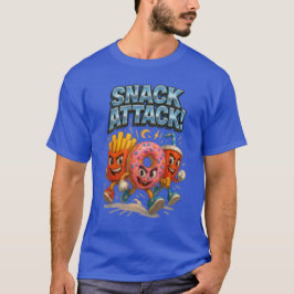 Camiseta Ataque de refrigerios a curioso superhéroe de comi