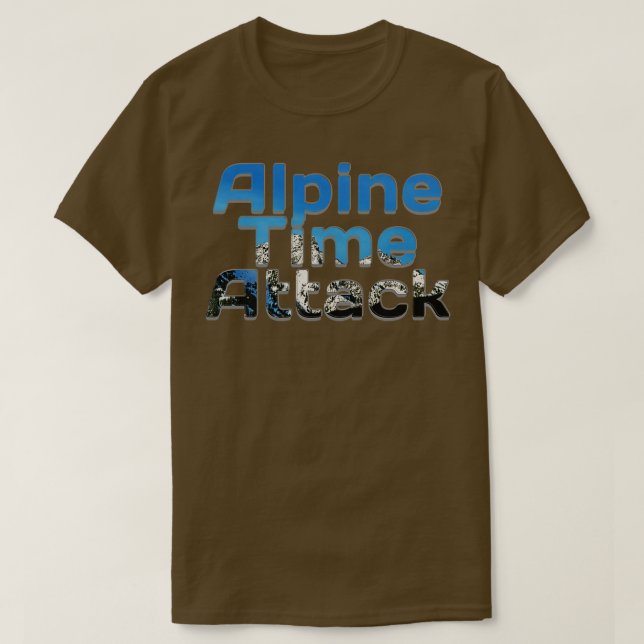 Camiseta Ataque de tiempo alpino (Diseño del anverso)