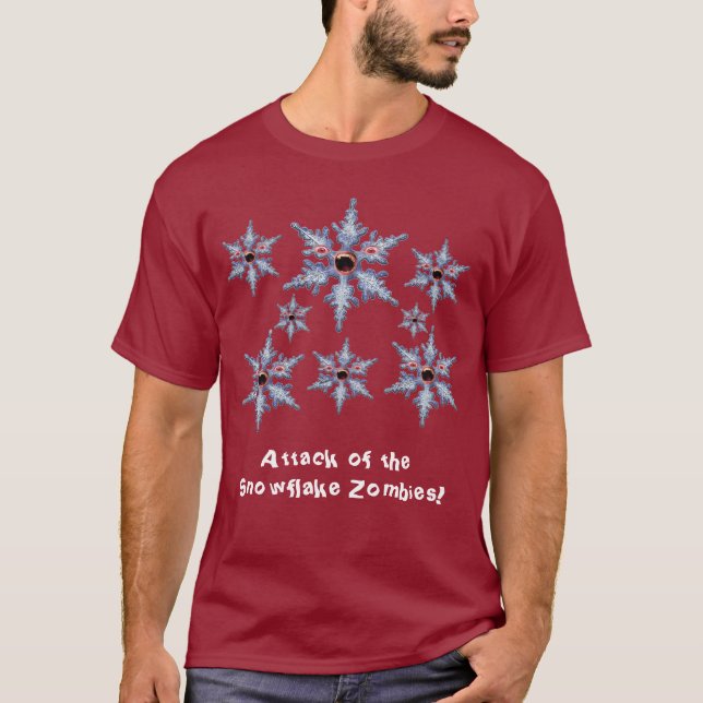 Camiseta Ataque de Zombies de copo de nieve t-.. - Personal (Anverso)