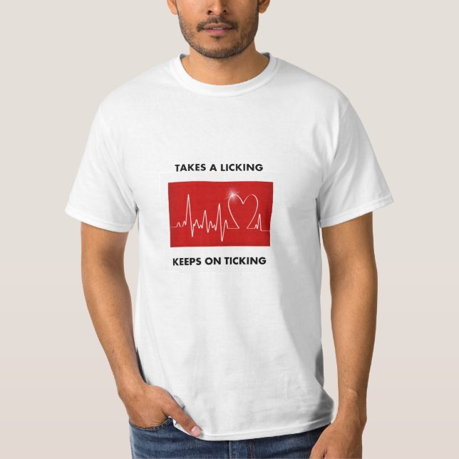 Camiseta Ataque del corazón: Toma una lamedura - guarda en (Anverso)
