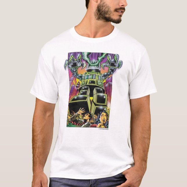 Camiseta Ataque del monstruo del ordenador (Anverso)