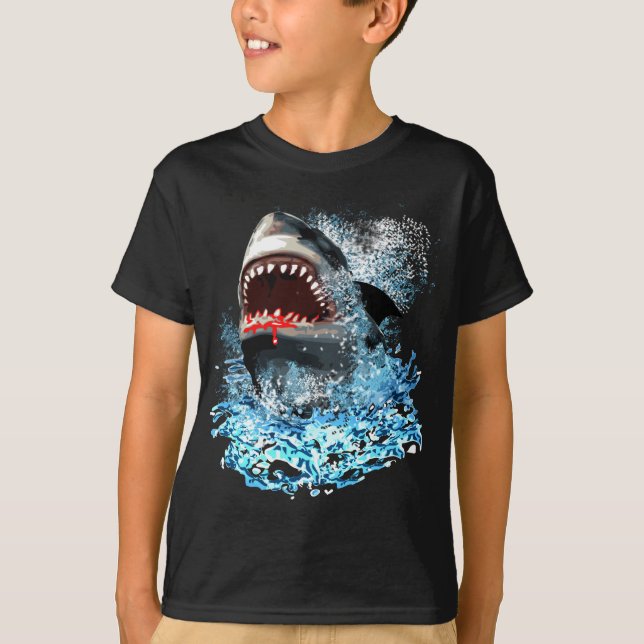 Camiseta ¡Ataque del tiburón! (Anverso)