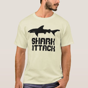 Camiseta ¡Ataque del TIBURÓN!  Dibujo del tiburón y del