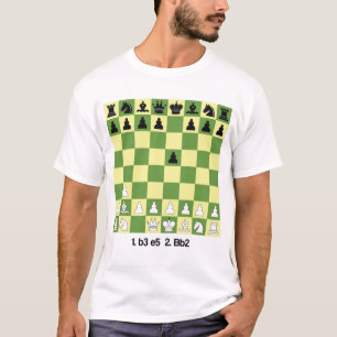 Camiseta Ataque Nimzowitsch-Larsen Ajedrez Abierto Shirt Be