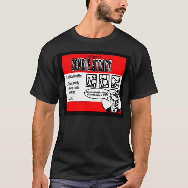 CAMISETA ¡ATAQUE ZOMBIE MAND! (Anverso)