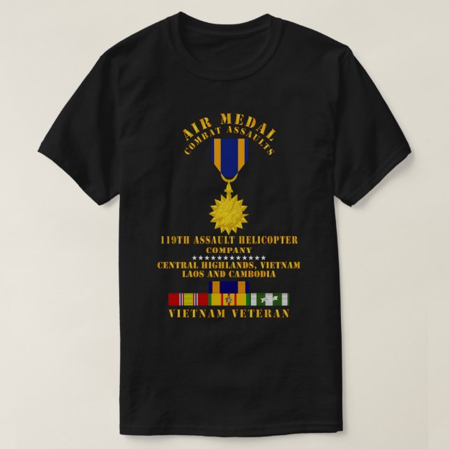 Camiseta Ataques de combate a la medalla de aire 119ª Altur (Diseño del anverso)