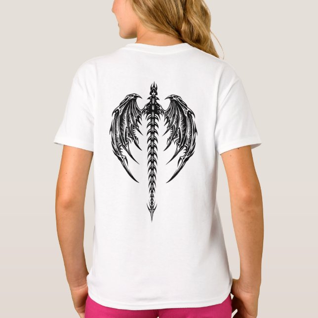 Camiseta Ataques de dragón (Reverso)