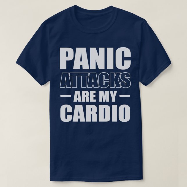 Camiseta Ataques de pánico cardio con regalo de enfermedad  (Diseño del anverso)
