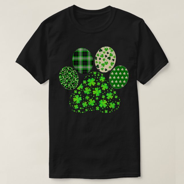 Camiseta Ataques irlandeses de pata de perro para el día de (Diseño del anverso)