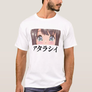 Camiseta Atarashii - Anime Eyes - Otaku Estética japonesa